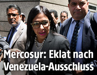 Die venezolanische Au&szlig;enministerin Delcy Rodriguez