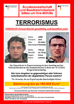 © APA/AFP/BKA Fahndungsaufruf der Polizei