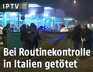 Polizei am Tatort