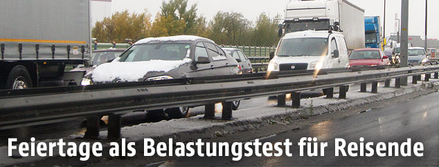 Stau auf einer Autobahn