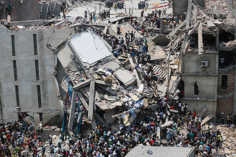 Eingestürzte Fabrik in Bangladesch