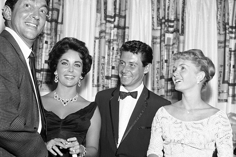 © AP Dean Martin, Elizabeth Taylor, Eddie Fisher und Debbie Reynolds