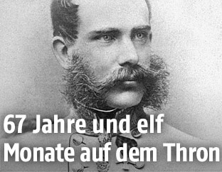 Portrait zeigt Kaiser Franz Josef, 1865