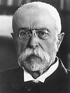 Der erste Präsident der Tschechoslowakei, Tomas Garrigue Masaryk