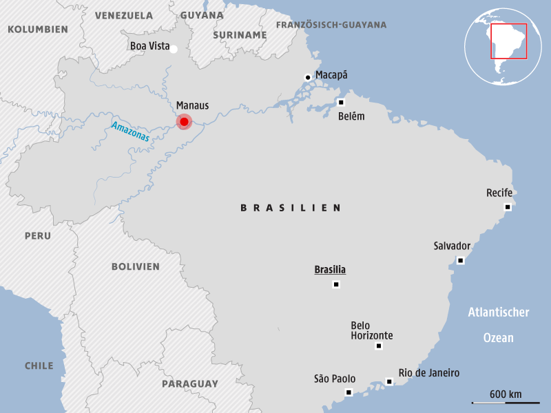© APA/ORF.at Karte von Brasilien