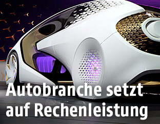 Ein Toyota-Conceptauto wird auf der CES präsentiert