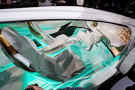 © Reuters/Rick Wilking Blick ins Innere eines Toyota-Conceptautos auf der CES