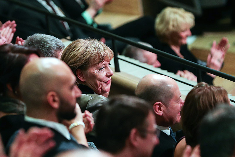 © APA/AFP/Christian Charisius Die deutsche Bundeskanzlerin Angela Merkel Elbphilharmonie in Hamburg