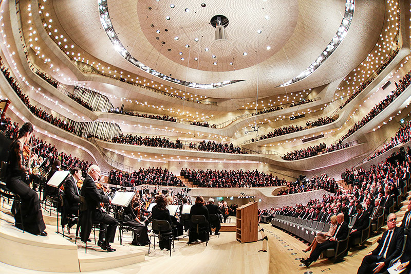 © APA/AFP/Christian Charisius Konzertsaal in der Elbphilharmonie in Hamburg