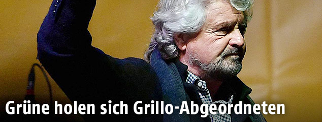 Chef der F&uuml;nf-Sterne-Bewegung in Italien, Beppe Grillo