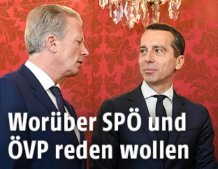 Bundeskanzler Christian Kern (SPÖ) und Vizekanzler Reinhold Mitterlehner (ÖVP)