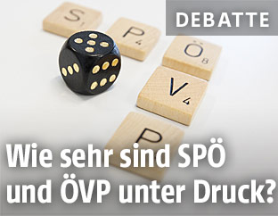 SP&Ouml;- und &Ouml;VP-Schriftzug beim Spiel Scrabble