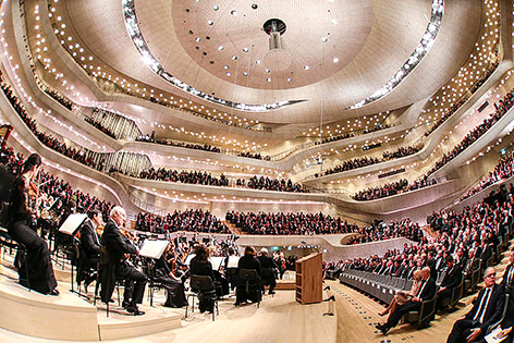 © APA/AFP/Christian Charisius Innenansicht der Elbphilharmonie in Hamburg