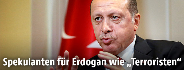 Der türkische Staatschef Recep Tayyip Erdogan