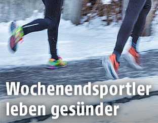 Jogger im Winter