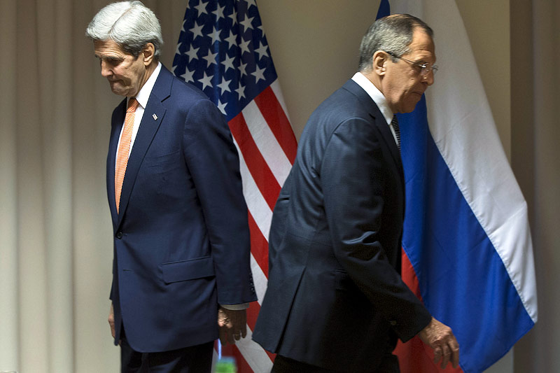 John Kerry und Sergej Lawrow