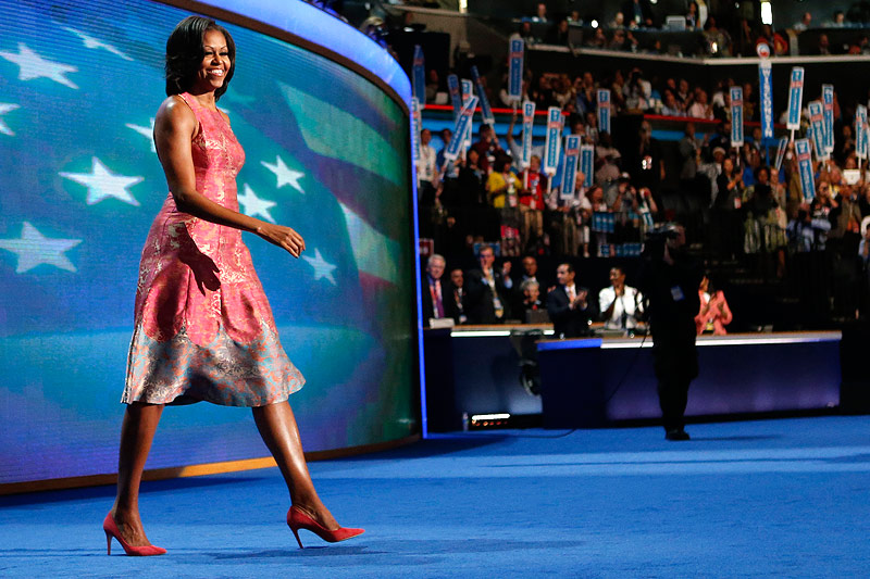© APA/AP/Jae C. Hong Michelle Obama in einem Tracy Reed Kleid