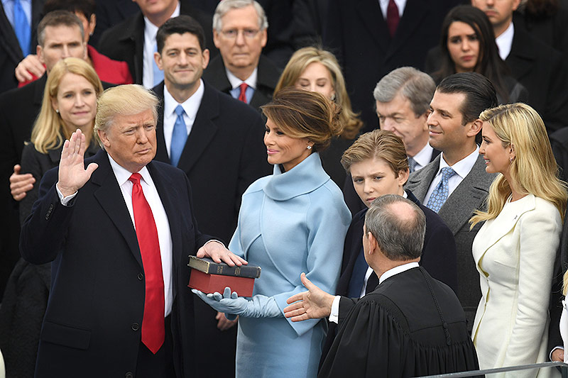 © APA/AFP/Marc Ralston Donald und Melania Trump