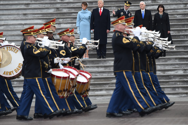 © APA/AFP/Robyn Beck Eindrücke von Trumps Angelobung