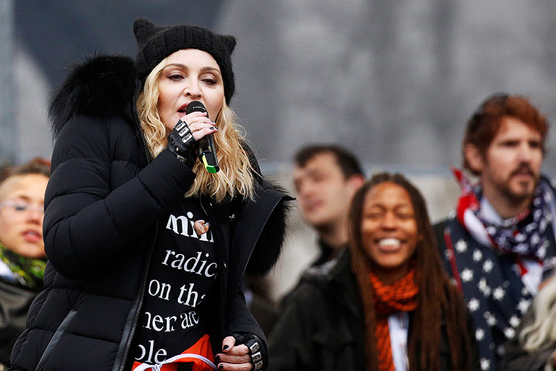 © Reuters/Shannon Stapleton US-Star Madonna auf dem Protestmarsch in Washington D.C.