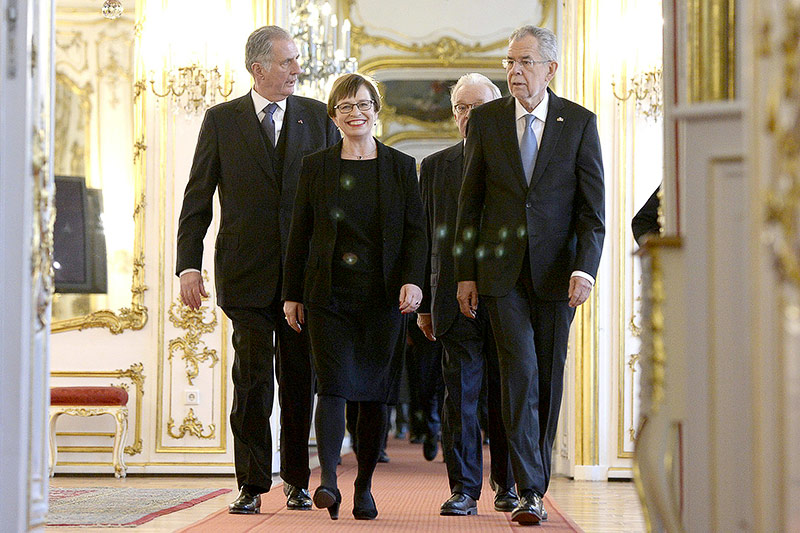 © APA/Hans Klaus Techt Bundespräsident van der Bellen im Rahmen seiner Angelobung