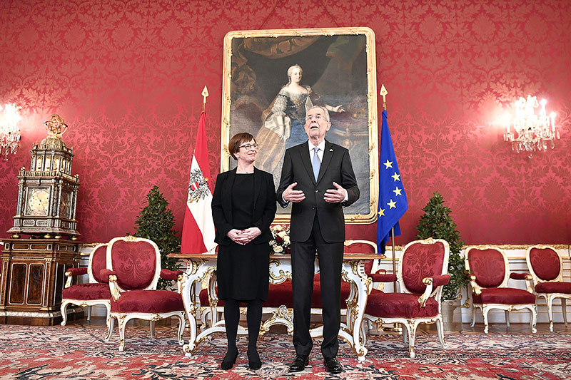 © APA/Hans Klaus Techt Bundespräsident van der Bellen im Rahmen seiner Angelobung