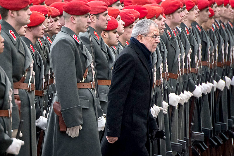 © APA/AFP/Vladimir Simicek Bundespräsident van der Bellen im Rahmen seiner Angelobung