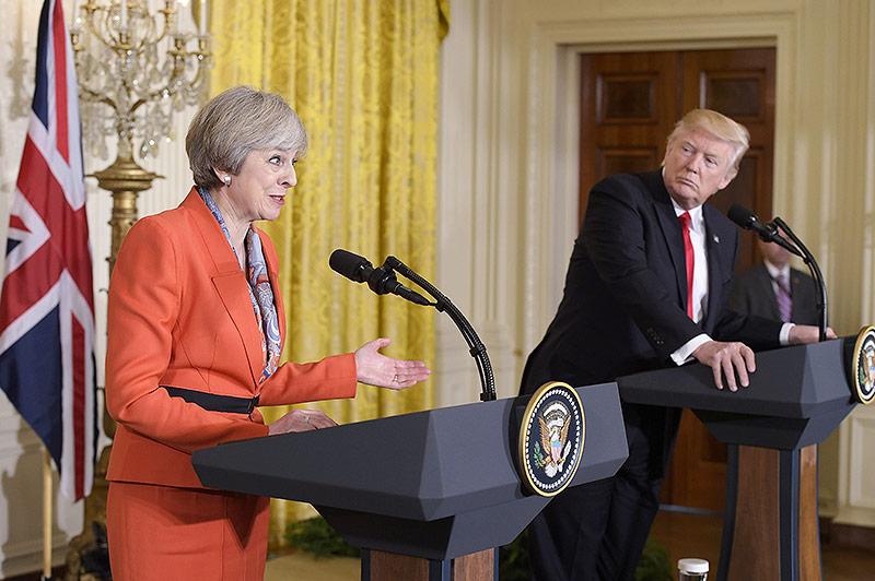 Trump, May