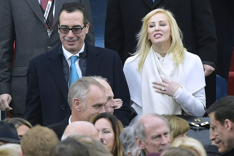 © APA/AFP/Mandel Ngan US-Finanzminister Steven Mnuchin mit Gattin Louise