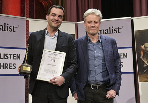 Florian Klenk und Florian Scheuba