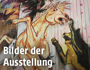 Exponat aus der Ausstellung von Daniel Richter im 21er Haus