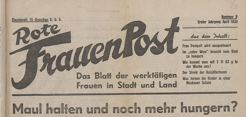 © ANNO/Österreichische Nationalbibliothek Historisches Zeitungstitelblatt