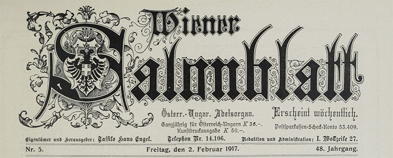 © ANNO/Österreichische Nationalbibliothek Historisches Zeitungstitelblatt