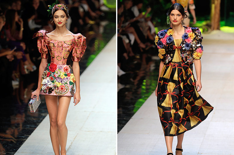 © AP/Antonio Calanni (Montage) Frühling-/Sommer-Kollektion von Dolce & Gabbana