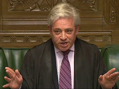 © APA/AFP Der Sprecher des britischen Parlaments, John Bercow