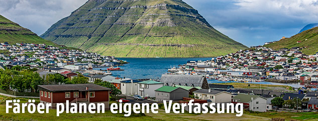 Blick auf Klaksvík
