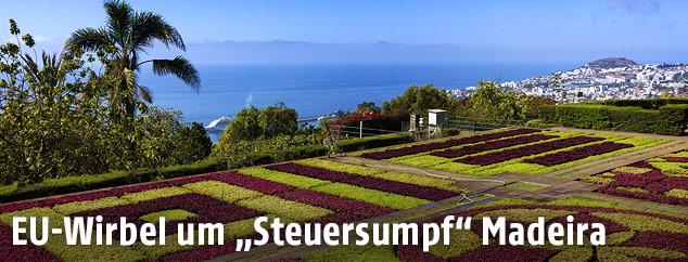 Blick auf Funchal vom Botanischen Garten aus