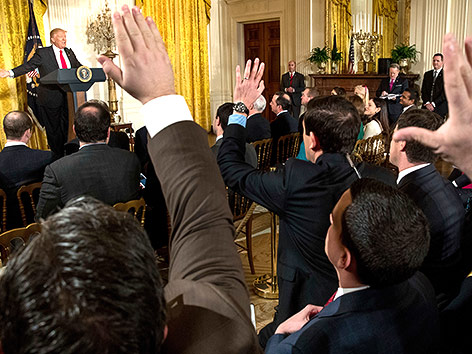 © Andrew Harnik Pressekonferenz mit Präsident Trump