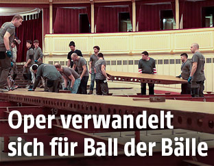Eindrücke vom Umbau der Oper