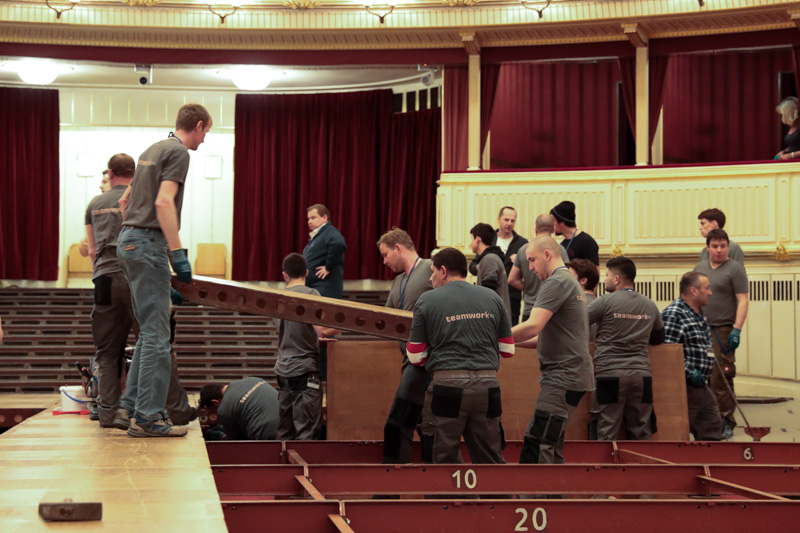 Eindrücke vom Umbau der Oper