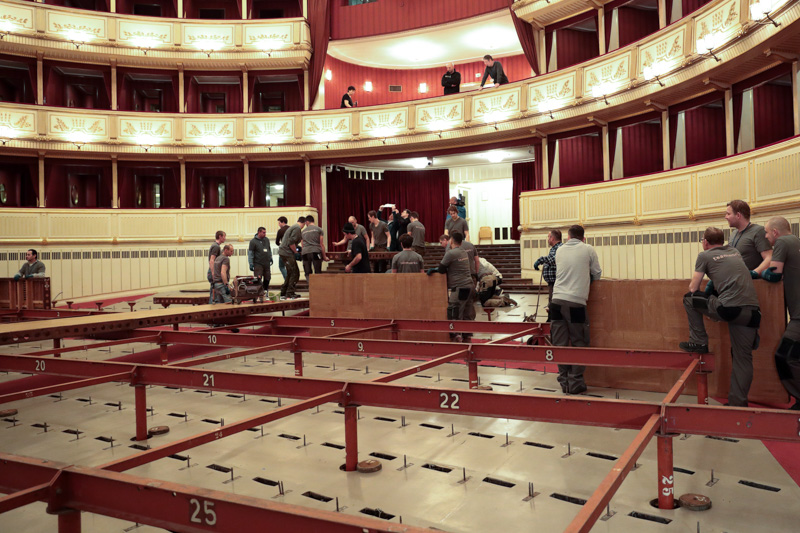 Eindrücke vom Umbau der Oper