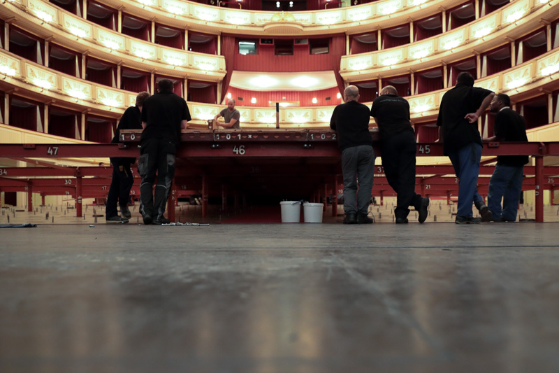 Eindrücke vom Umbau der Oper