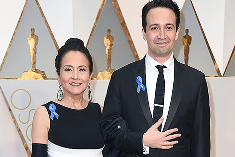 © APA/AP/Jordan Strauss Luz Towns-Miranda und Lin-Manuel Miranda