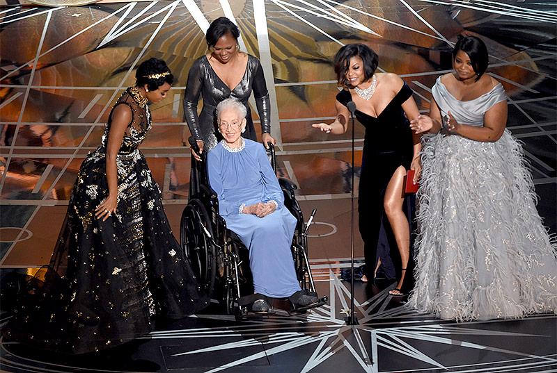 © APA/AP/Chris Pizzello Janelle Monae, Taraji P. Henson, Octavia Spencer und Katherine Johnson