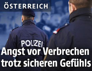 Polizisten auf der Wiener Mariahilferstraße