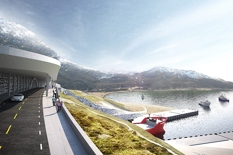 © Norwegian Coastal Administration Rendering vom Schiffstunnel