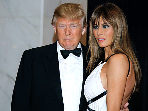 Präsident Trump mit seiner Ehefrau