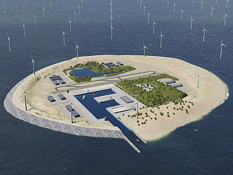 © TenneT TSO GmbH Darstellung der künstlichen Insel