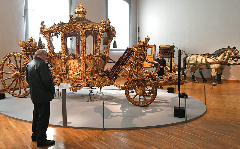 © APA/Helmut Fohringer Krönungswagen in der Kaiserlichen Wagenburg in Wien