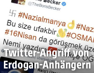 Screenshot eines gehackten Twitter-Profils